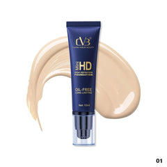 Cvb Mini Hd High Definition Foundation Oil-Free Long Lasting Net 15 Ml C245 Set of 2 Pics