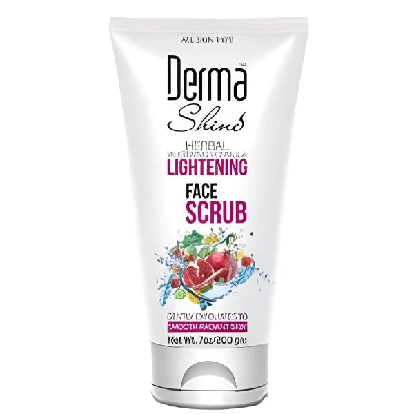 DERMA SHINE FRUITY HERBAL LIGHTENING FACE SCRUB 200GM