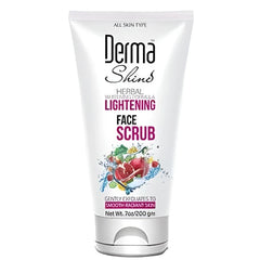DERMA SHINE FRUITY HERBAL LIGHTENING FACE SCRUB 200GM