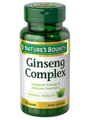 Nature’s Bounty Ginseng Complex 75 Capsules