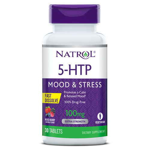 Natrol 5-HTP Fast Dissolve – 100mg 30-Tablets