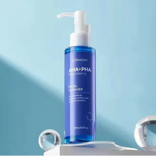 KORMESIC Deep Cleansing Hydrating Face Wash AHA+PHA Facial Cleanser - 150ml