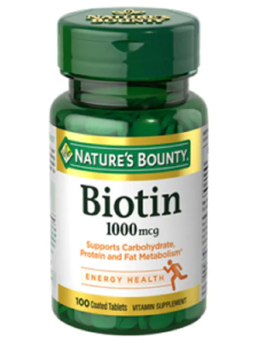 Nature's Bounty Biotin 1000mcg 120 Coated Tablets