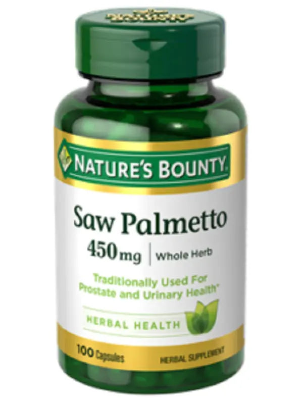 Nature’s Bounty Saw Palmetto 450mg 100 Capsules