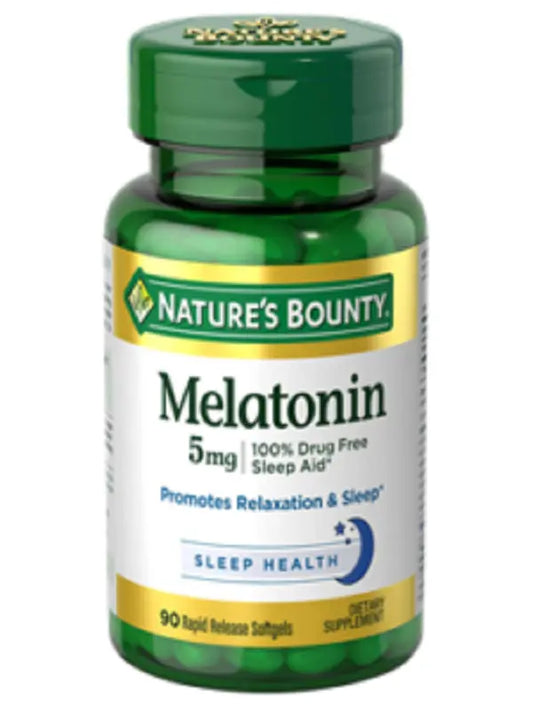 Nature’s Bounty Melatonin 5 mg , 90 Rapid Release Softgels