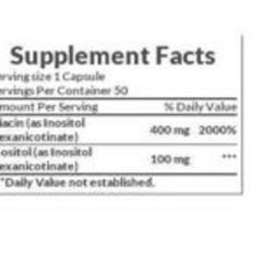 Nature’s Bounty Niacin 500mg 50 Capsules