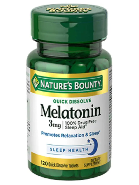 Nature’s Bounty Melatonin 3 mg , 120 Quick Dissolve Tablets
