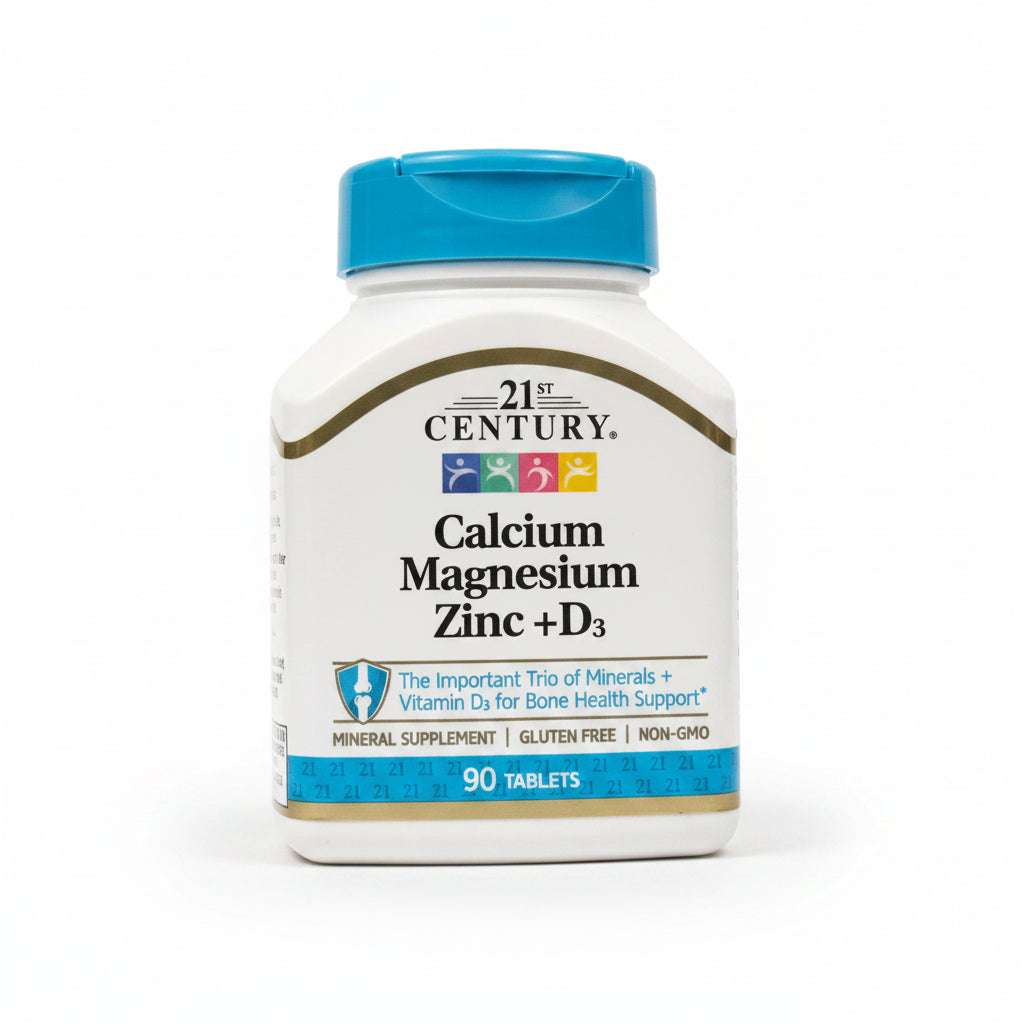 21st Century Calcium + Magnesium + Zinc + D3 90 tablets