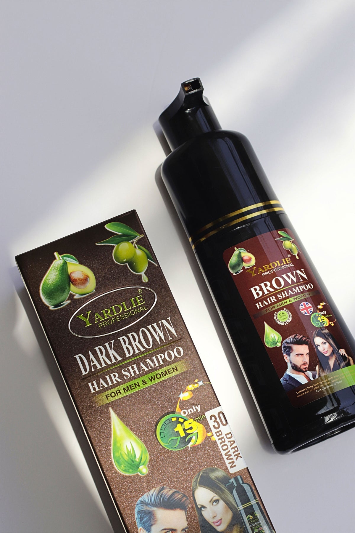 Hair Color Shampoo | Dark Brown | Yardlie | 200ml |