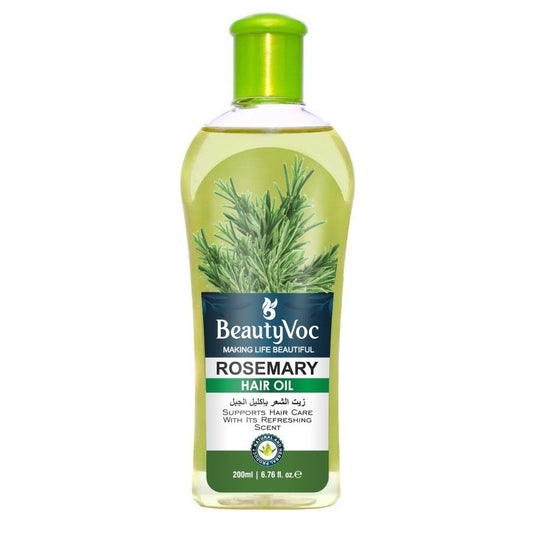 BeautyVoc Rosemary Hair Oil 200 ml | For Hair Growth, Anti Hair Fall & Anti Dandruff