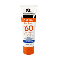 Body Luxuries Sunscreen Zero Cast Cloud Matte SPF60 60 GM