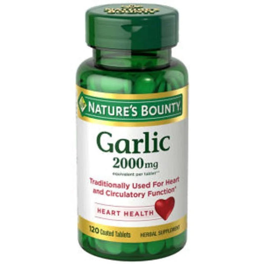 Nature’s Bounty Garlic 2,000mg equivalent 120 Coated Tablets