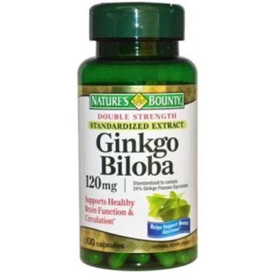 Nature’s Bounty Ginkgo Biloba 120mg 100 Capsules