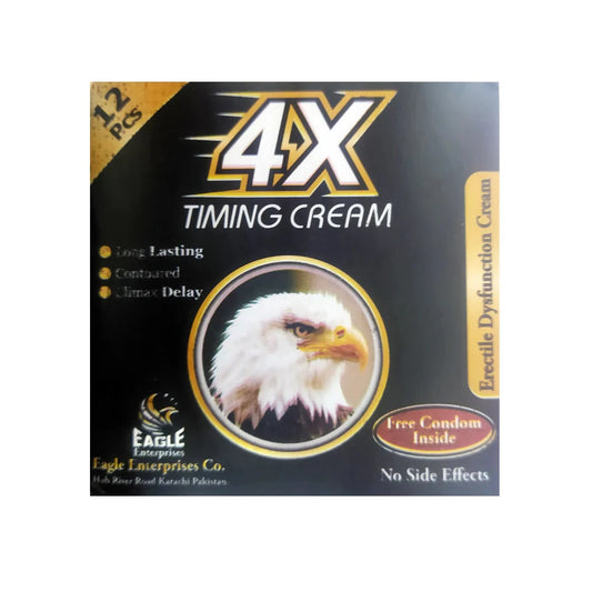 4X Timing Cream Condoms 12 Pcs (For Men) Online in Pakistan on Manmohni.Pk