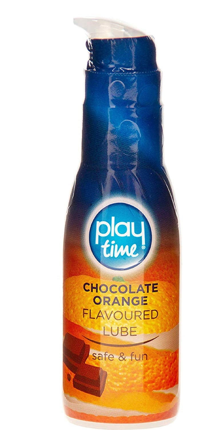 PLAY TIME CHOCOLATE ORANGE FLAVOURED LUBE 75ML