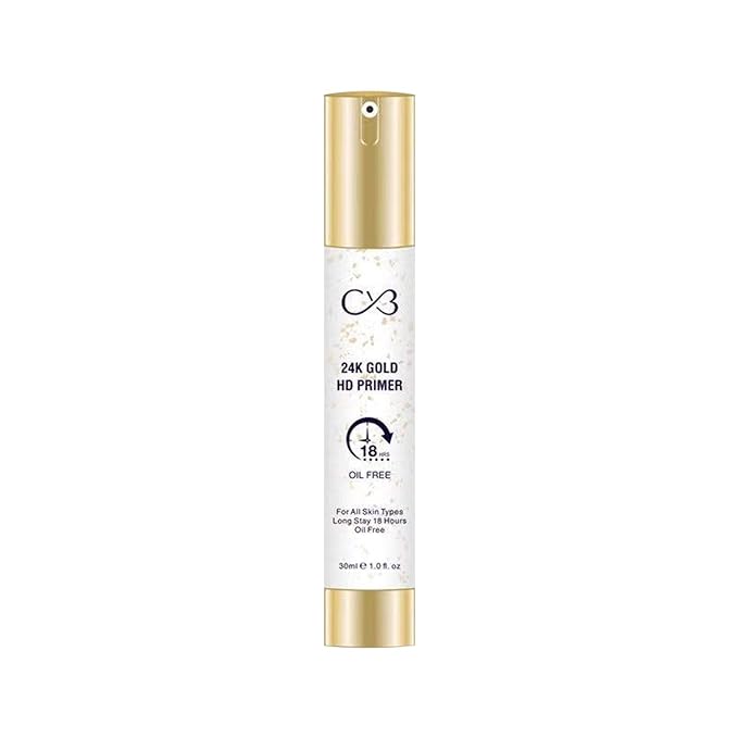 CVB 24K  Gold HD Primer  18 hour- oil Free For All Types Skins