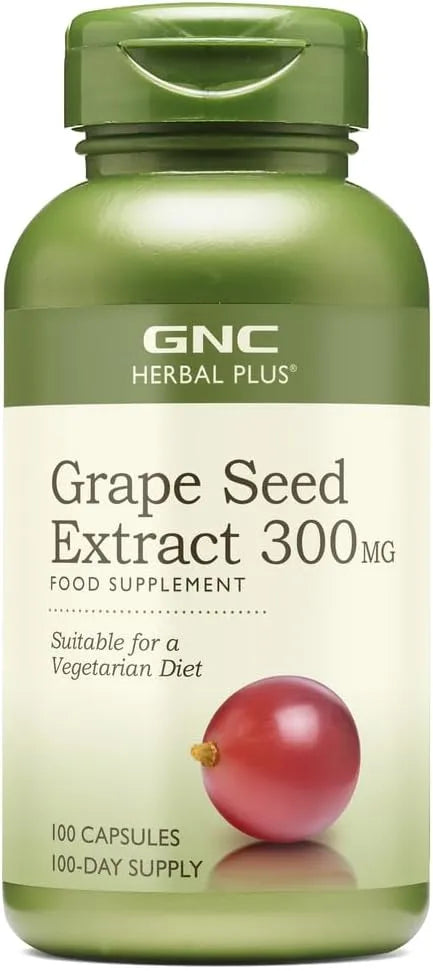 GNC Herbal Plus Grape Seed Extract 300 mg (100 Capsules)
