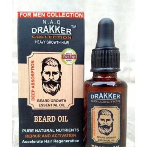 DRAKKER Beard Oil Grooming Kit 5 in One