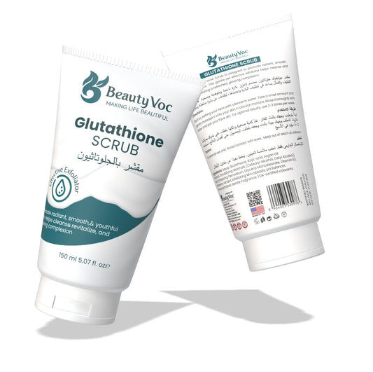 BeautyVoc Glutathione Scrub 150 ml | Exfoliating & Skin Brightening Formula