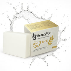 BeautyVoc White Rice Soap 100 g -  Achieve Glowing, Radiant Skin with Korean Formula