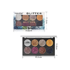 8 Color Glitter Palette