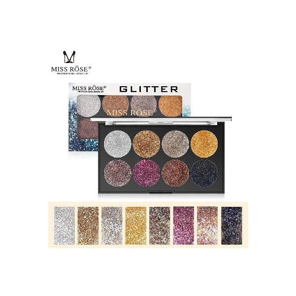 8 Color Glitter Palette