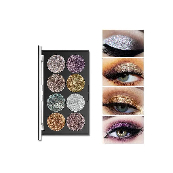 8 Color Glitter Palette