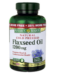 Nature’s Bounty Flaxseed Oil 1,200mg 125 Rapid Release Softgels