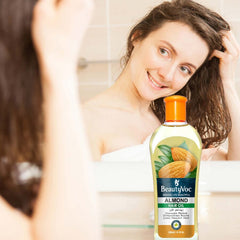 BeautyVoc Almond Hair Oil 200 ml | For Hair Growth, Shine & Strength | Reduces Hair Fall & Deeply Nourishes Dry Hair