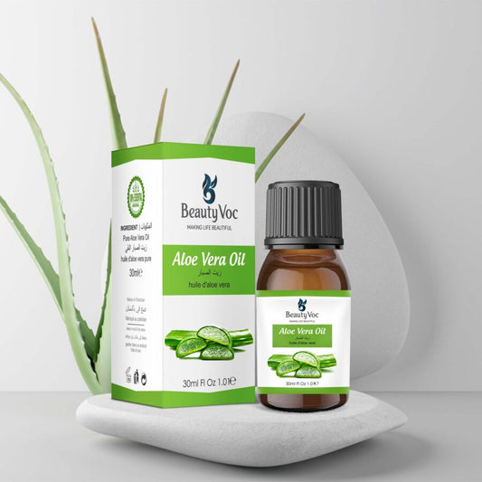 BeautyVoc Aloe Vera Oil 30 ml – 100% Pure & Natural | Best for Skin & Hair Care