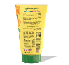 BeautyVoc Apricot Scrub 150 ml - Natural Exfoliating Scrub for Clear, Radiant, and Smooth Skin