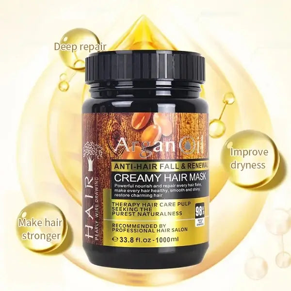 Argan Oil Creamy Hair Mask Anti Hair Fall & Renewal 1000ml