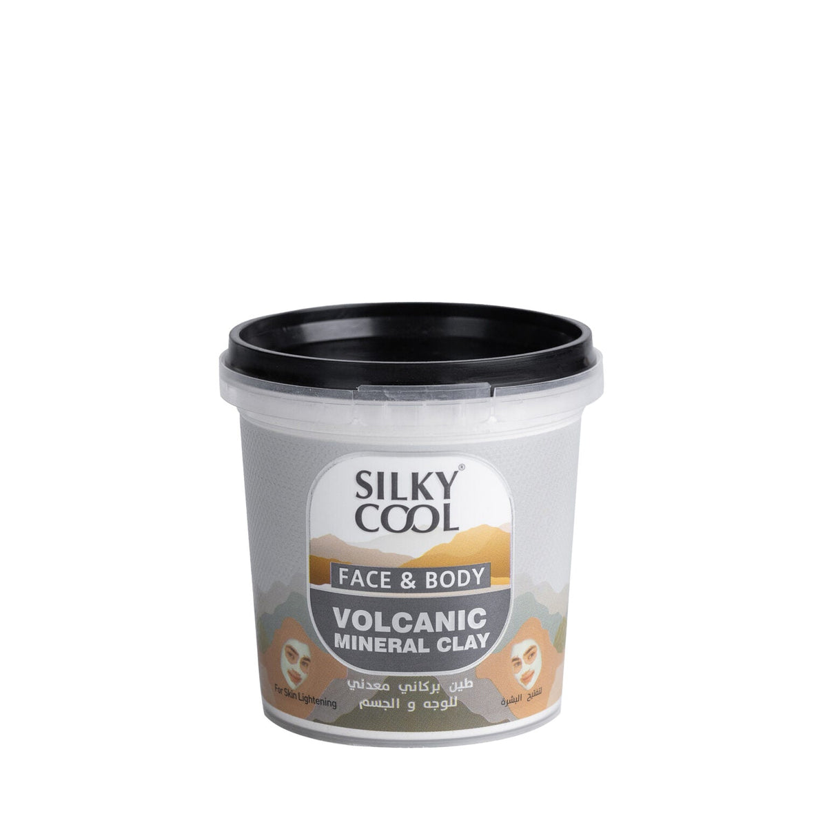 Silky Cool Face & Body Volcanic Mineral Clay – For Skin Lightening 125 ML