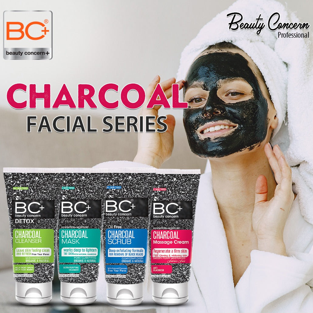 BC+ Charcoal Facial Kit for Oily Skin 120ML