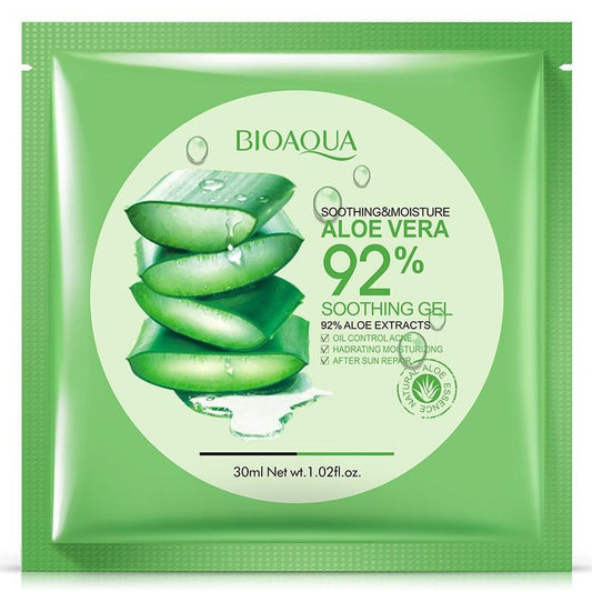 BIOAQUA 05 Pcs Aloe Vera Soothing Gel Face Mask Sheet