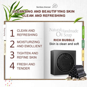 BIOAQUA Handmade Bamboo Charcoal Soap 100g