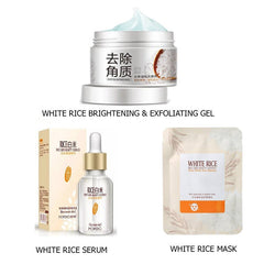 BIOAQUA Pack Of 3 White Rice Skincare Products Set