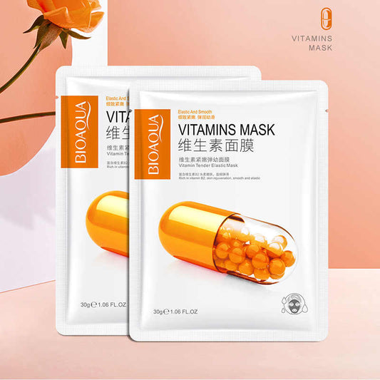 BIOAQUA Pack of 3 Vitamins Moisturizing Face Sheet Mask 3Pcs
