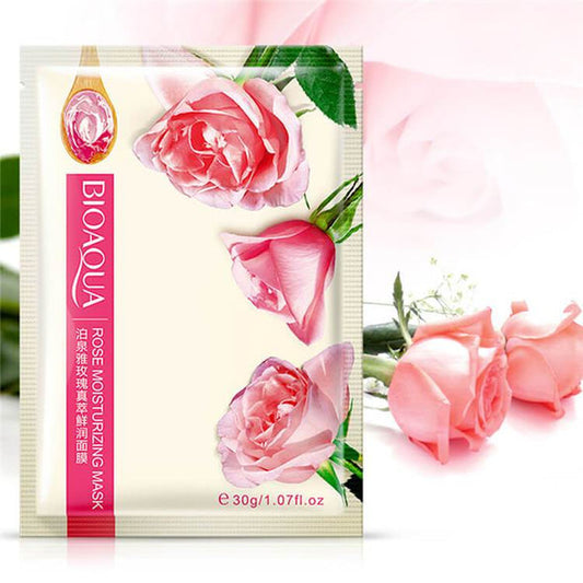 BIOAQUA Rose Natural Moisturizing Face Sheet Mask