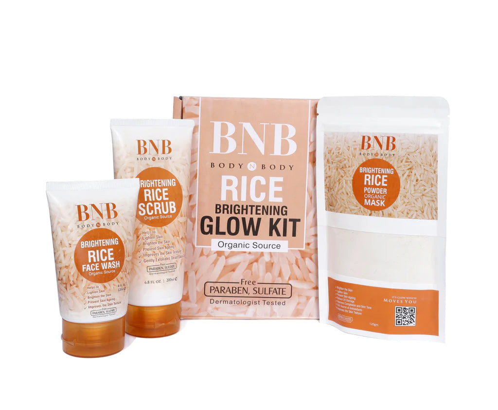 BNB Rice Brightening Extract Bright & Glow Kit