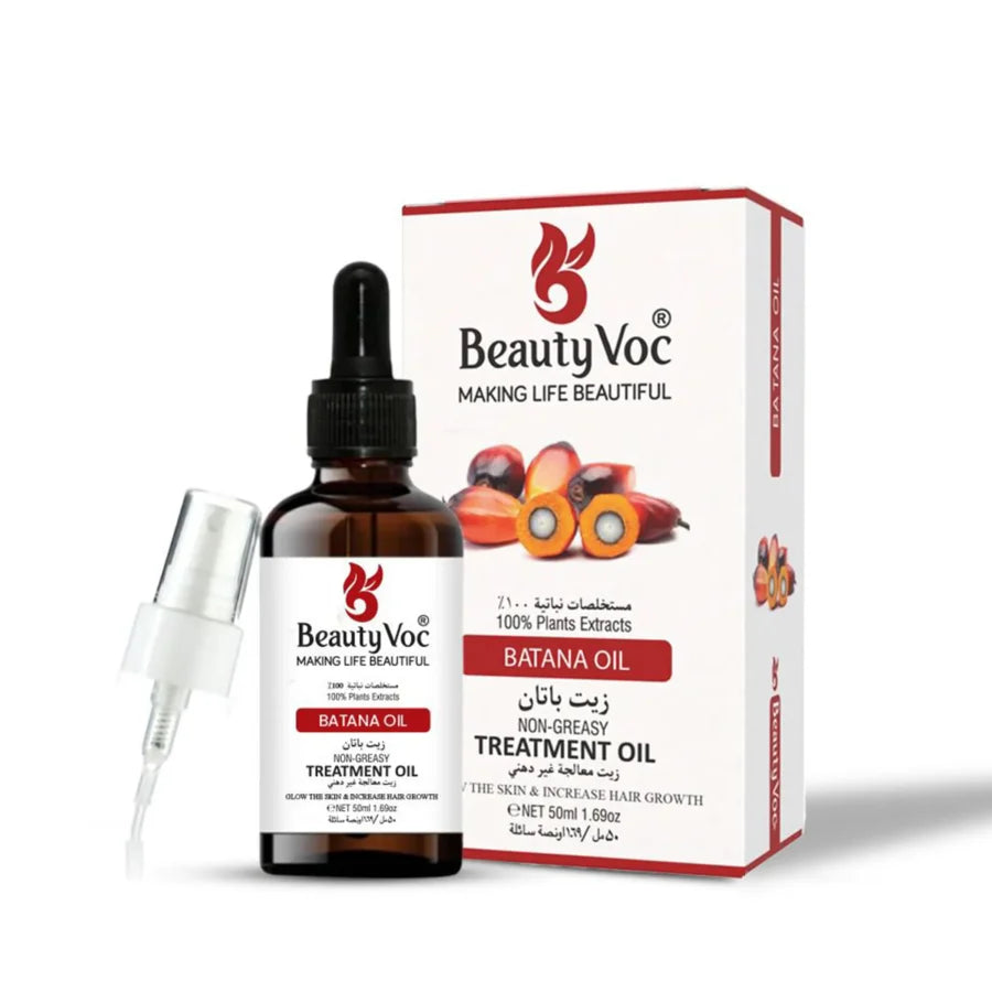 BeautyVoc Batana Treatment Oil 50 ml - Non Greasy | For Skin, Hair & Aromatherapy