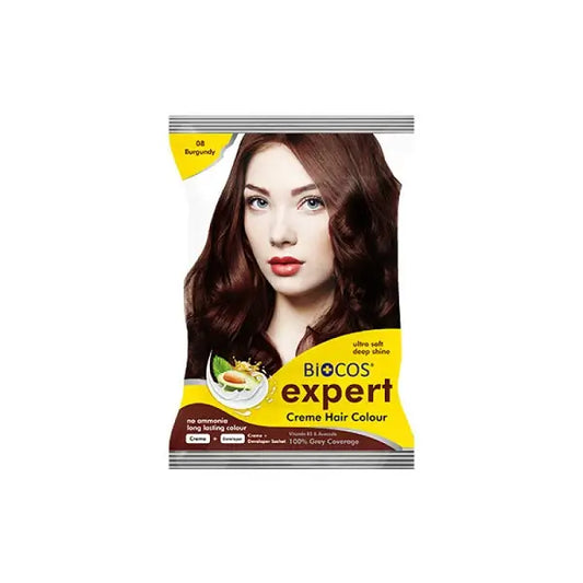 Biocos Expert Creme Hair Color Sachet (Burgundy)