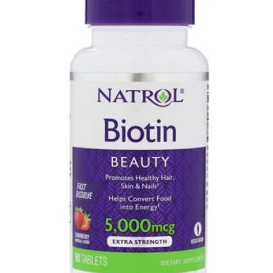 Natrol Biotin Fast Dissolve – 5,000mcg 90-Tablets