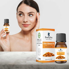 BeautyVoc Bitter Almond Oil 30 ml - 100% Pure & Natural | Best For Skin & Hair Care