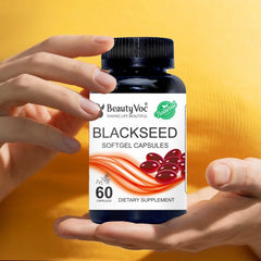 BeautyVoc Black Seed Softgel Capsules | For Immunity, Joint, Heart & Digestive Support | Supplements for Men & Women