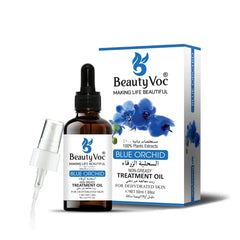 BeautyVoc Blue Orchid Treatment Oil 50 ml Pure 100% | Non-Greasy | Cold-Pressed Oil for Dehydrated Skin, Radiance Boost & Moisture Lock
