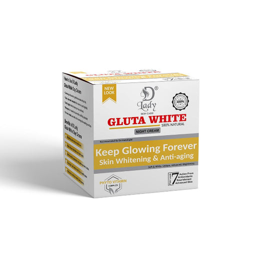 D Lady Gluta White Face Whitening & Brightening Night Cream  Manmohni
