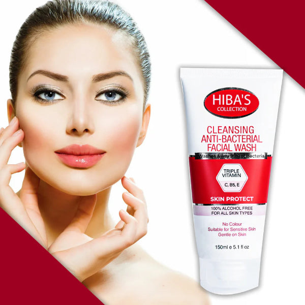 Hiba's Collection Cleansing Anti-Bacterial Facial Wash 150ml