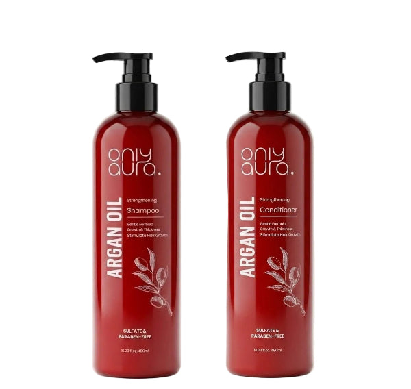 Only Aura Naturals Moroccan Argan Oil Shampoo and Conditioner