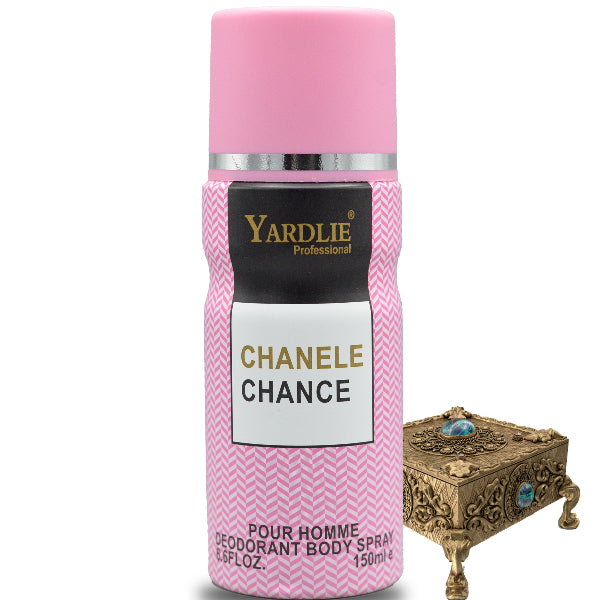Yardlie Professional chanele chance Body Spray 150ml.